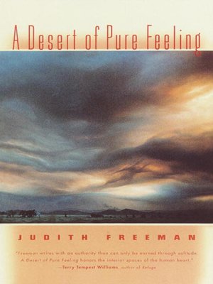 cover image of A Desert of Pure Feeling